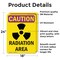 Signmission Radiation & Laser Sign, 24 in H x 18 in W, Vinyl Decal, Rectangle OS-2PACK-CR-D-1824-V-10255 - alternate 3